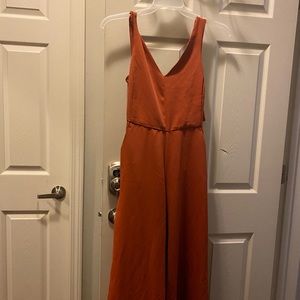Rust orange jumpsuit w/ back out